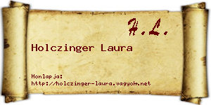 Holczinger Laura névjegykártya