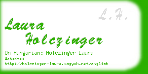laura holczinger business card